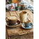 Olympia Kiln cappuccinokopjes blauw 23cl (6 stuks)