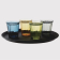 Olympia Cabot glazen tumbler blauw 26cl (6 stuks)