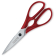 Victorinox RVS schaar met rood nylon handvat