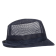 Trilby hoed met haarnetje blauw L