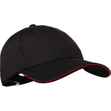 Chef Works Cool Vent Baseball Cap Zwart en Rood