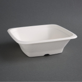 Fiesta Compostable Composteerbare Bagasse Kommen Vierkant 680ml (50 Stuks)