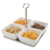 APS Pure vierkante melamine kom wit 9x9cm