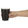 Fiesta Recyclable koffiebekers enkelwandig zwart 34cl (50 stuks)