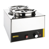 Buffalo Bain Marie Met 2 Ronde Potten