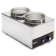 Buffalo bain marie met 2 ronde potten