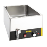 Buffalo GN 1/1 Bain Marie Met Aftapkraan Zonder Bakken