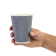 Fiesta Recyclable koffiebekers ribbelwand blauwgrijs 340ml (500 stuks)