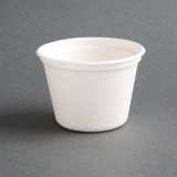 Fiesta Compostable Bagasse Sausbakjes 140ml (1000 Stuks)