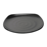 Olympia Kristallon Fusion Melamine Vierkante Borden Met Ronde Hoeken Zwart 25cm (6 Stuks)