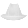 Trilby hoed met haarnetje wit L
