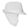 Trilby hoed met haarnetje wit L