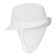 Trilby hoed met haarnetje wit M