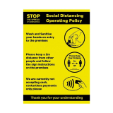 Beleidsposter Social Distancing A4