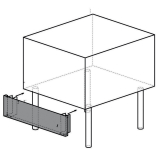 Frontpaneel R.V.S., grill G22/GPLP4-N