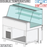 Gekoelde & Verwarmde Vitrine Toonbank EN & Gn, Hoog Glas, Statisch, Zonder Reserve