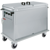 Bain-marie-wagen 3x GN 1/1, 3 T°c, Deksels, Kast Met Draaideur