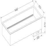 Bain-marie Element 4 GN 1/1 - Droog - Geventileerd