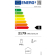 Vitrinekast positieve T°, geventileerd, 760L., 2 schuifdeuren, met lichtbak