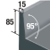 Koeltafel - geventileerde backed 5 deuren GN 1/1, 700 liter