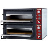 Elektrische Oven 2x 4 Pizza's, 2 Kamers