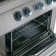 Fornuis 6 vuren, gasoven  GN 2/1, neutrale kast