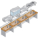 Bain-marie element 2 GN 1/1 - droog - geventileerd