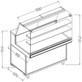 Neutrale Vitrine Voor Snacks_hoge Ruiten