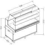 Neutrale Vitrine Voor Snacks_hoge Ruiten