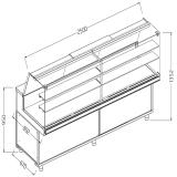 Neutrale Vitrine Voor Snacks_hoge Ruiten