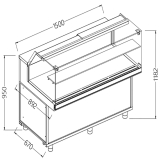 Neutrale Vitrine Voor Snacks_lage Ruiten