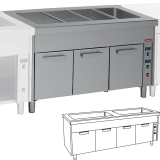 Bain-marie Element op Warmkast 2x 3 GN 1/1