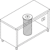 Neutrale Lift Voor Borden, Capaciteit 50-60 Diam. 190-260 Mm.