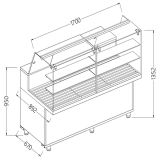 Snack Vitrine Voor Brood_hoge Ruiten