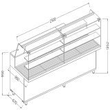 Snack Vitrine Voor Brood_hoge Ruiten