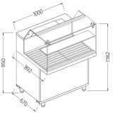 Snack Vitrine Voor Brood_lage Ruiten