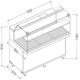 Snack Vitrine Voor Brood_lage Ruiten