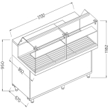 Snack Vitrine Voor Brood_lage Ruiten