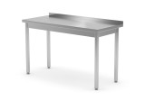 Werktafel Met Opstaande Rand - 600mm, Hendi, Kitchen Line, 1200x600x(h)850mm