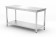 Werktafel zware uitvoering met plank, 600 mm diep, HENDI, Kitchen Line, 1600x600x(H)850mm