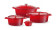 Braadpan geëmailleerd gietijzer, HENDI, 6,88L, Rood, 405x255x(H)134mm