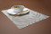 Placemat, bladeren – set, HENDI, Lichtgrijs, 6 st., 450x300mm