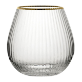 Utopia Hayworth Stemless Gin Glazen Met Gouden Rand, 650 ml (pak Van 6)