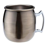 Beaumont Gebogen Moscow Mule Mok Met Antieke Koperen Afwerking 500ml