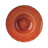 Churchill Stonecast Spiced Orange Kom Met Brede Rand Medium 23.88 cm Pak Van 12