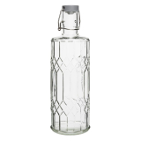 Olympia Geo Glazen Waterfles Met Stop 1 Liter (6 Stuks)