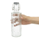 Olympia geo glazen waterfles met stop 640 ml (6 stuks)