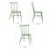 Bolero windsor aluminium groene stoelen (4 stuks)