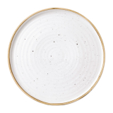 Churchill Stonecast Barley White  Bord Met Opstaande Rand 27.9 cm Pak Van 6