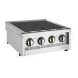 Buffalo 600 Serie 4 Zone Inductiekookplaat 2 x 3kw.  Let Op: Alleen Aanrechtmodel. Onderkast Wordt Apart Verkocht.